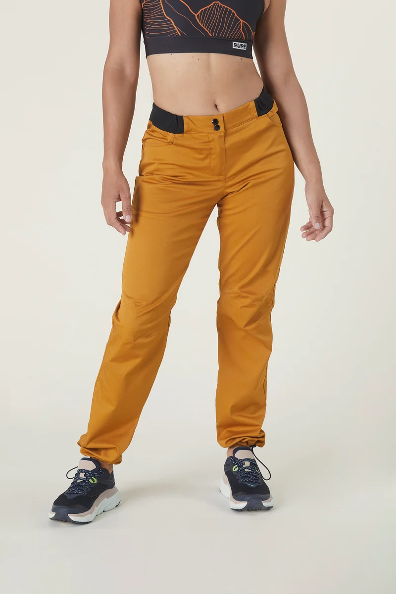 Pantalon d'escalade femme ANDE Ocre fait main