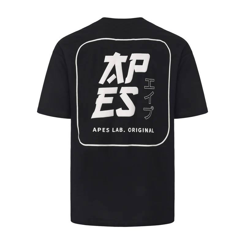 Apes Lab. Original Japan Stamp Boxy Tshirt - Black