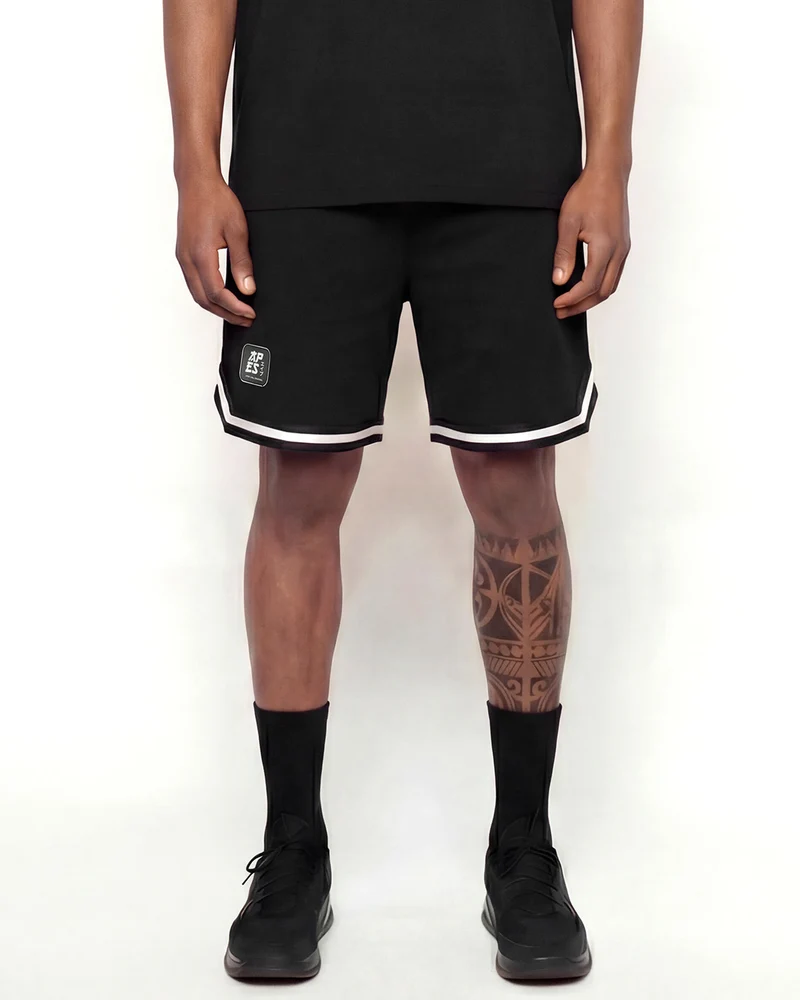 Apes Lab. Original Japan Stamp Basket Shorts - Black