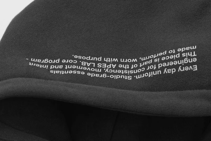 Apes Essentials UNIT Crop Oversize Hoodie - Dark Gray