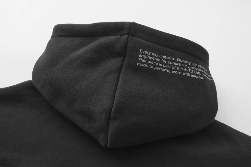 Apes Essentials UNIT Crop Oversize Hoodie - Dark Gray