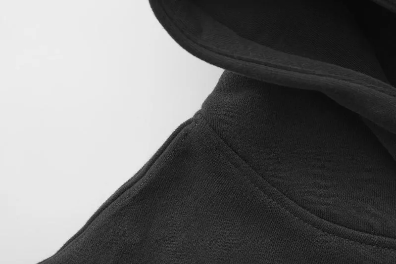 Apes Essentials UNIT Crop Oversize Hoodie - Dark Gray