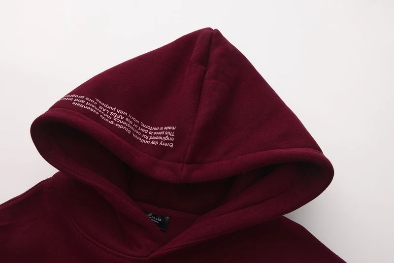 Apes Essentials UNIT Crop Oversize Hoodie - Red Velvet