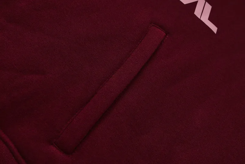 Apes Essentials UNIT Crop Oversize Hoodie - Red Velvet