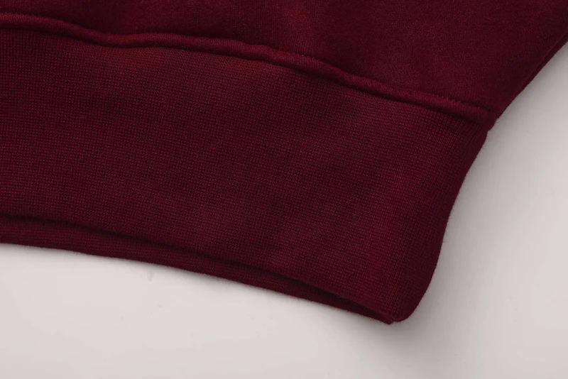 Apes Essentials UNIT Crop Oversize Hoodie - Red Velvet