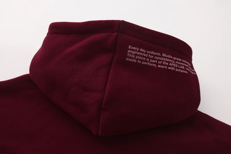 Apes Essentials UNIT Crop Oversize Hoodie - Red Velvet