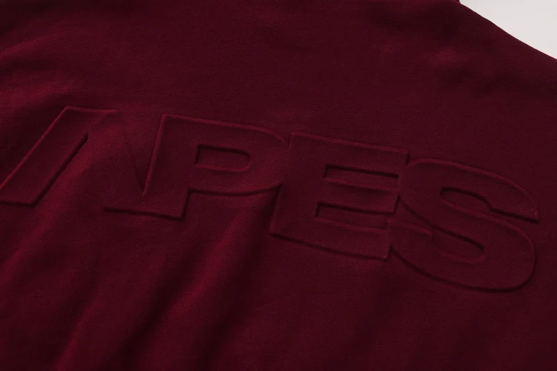 Apes Essentials UNIT Crop Oversize Hoodie - Red Velvet