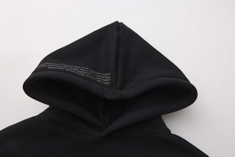 Apes Essentials UNIT Crop Oversize Hoodie - Black