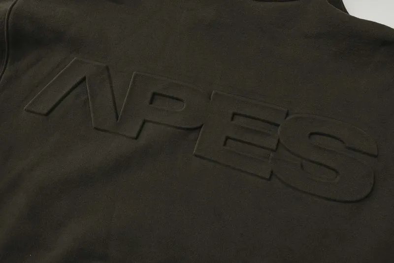 Apes Essentials UNIT Boxy Double Zip Hoodie - Dark Gray