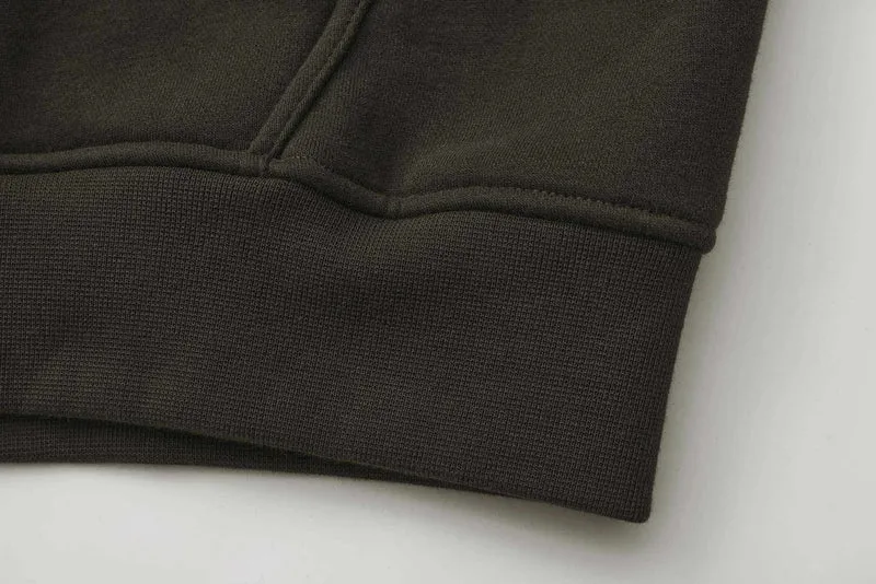 Apes Essentials UNIT Boxy Double Zip Hoodie - Dark Gray