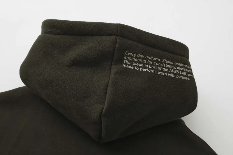 Apes Essentials UNIT Boxy Double Zip Hoodie - Dark Gray
