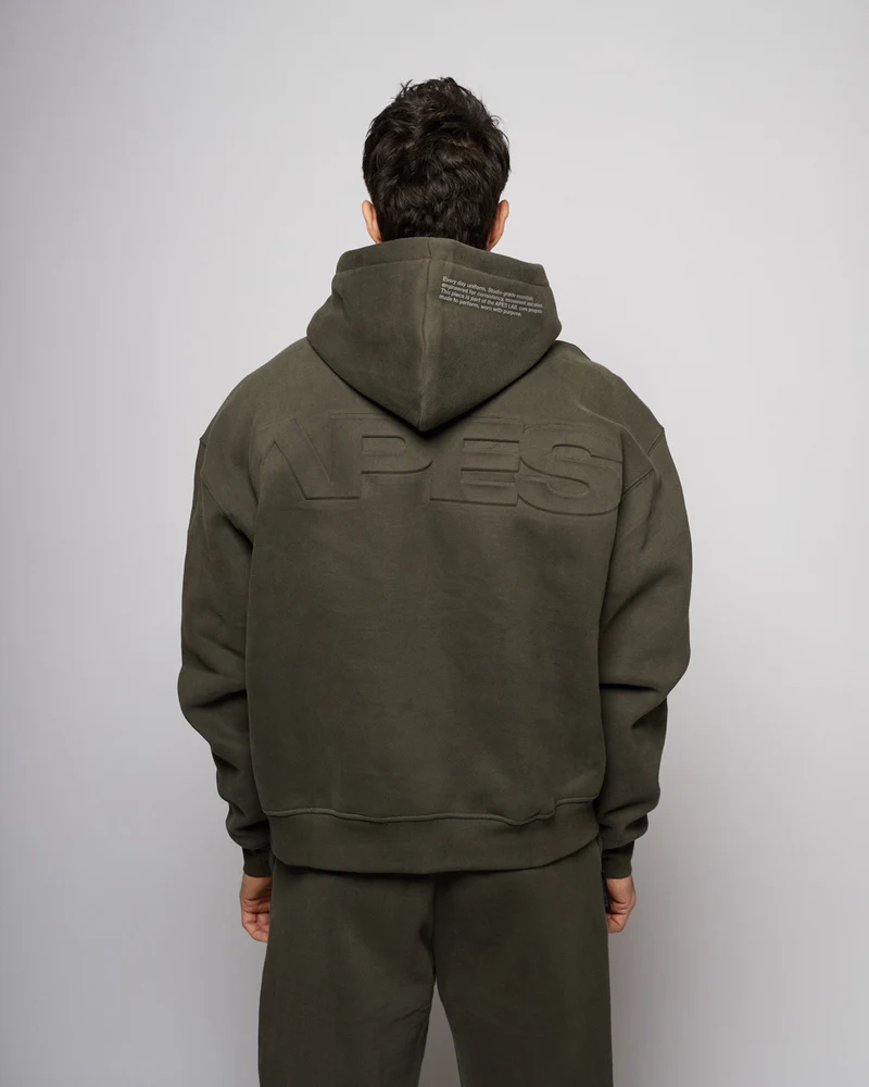 Apes Essentials UNIT Boxy Hoodie - Dark Gray