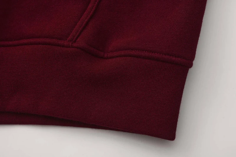 Apes Essentials UNIT Boxy Double Zip Hoodie - Red Velvet