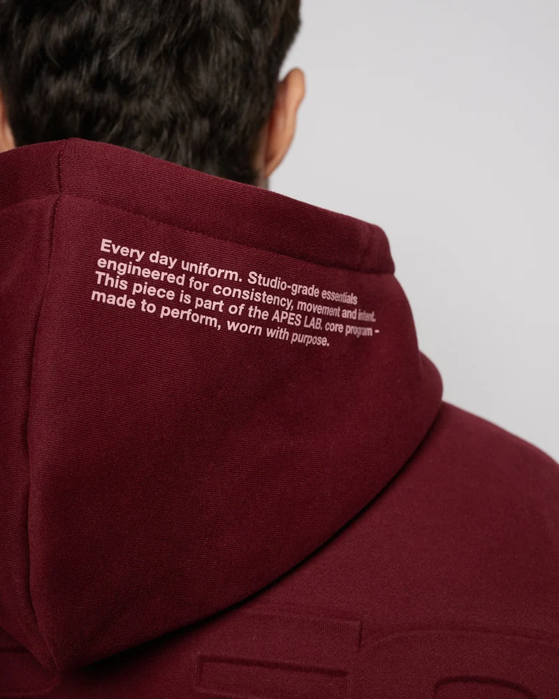 Apes Essentials UNIT Boxy Hoodie - Red Velvet