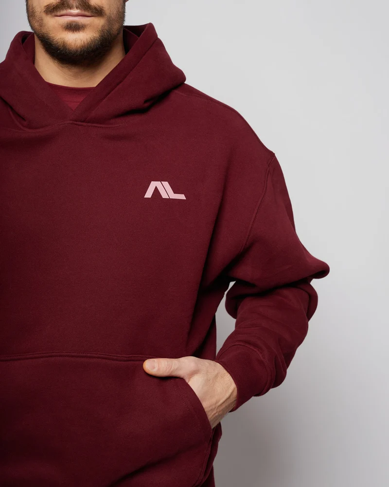 Apes Essentials UNIT Boxy Hoodie - Red Velvet