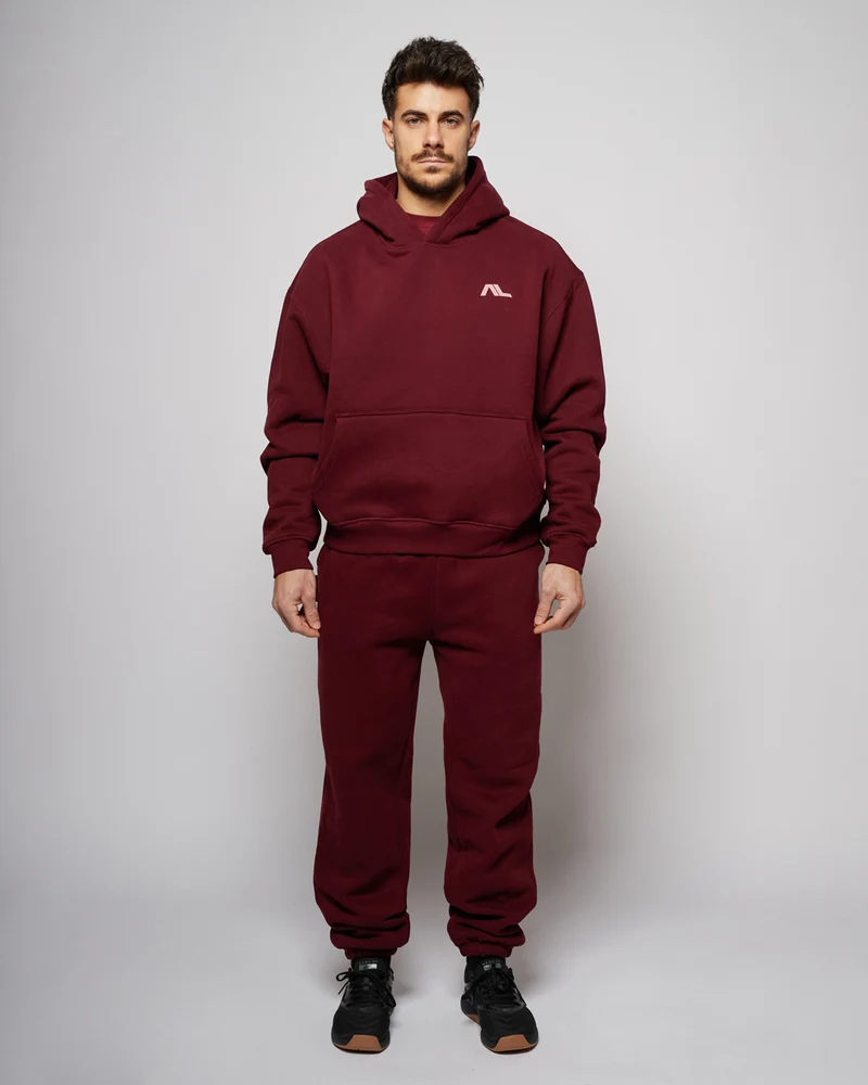 Apes Essentials UNIT Boxy Hoodie - Red Velvet