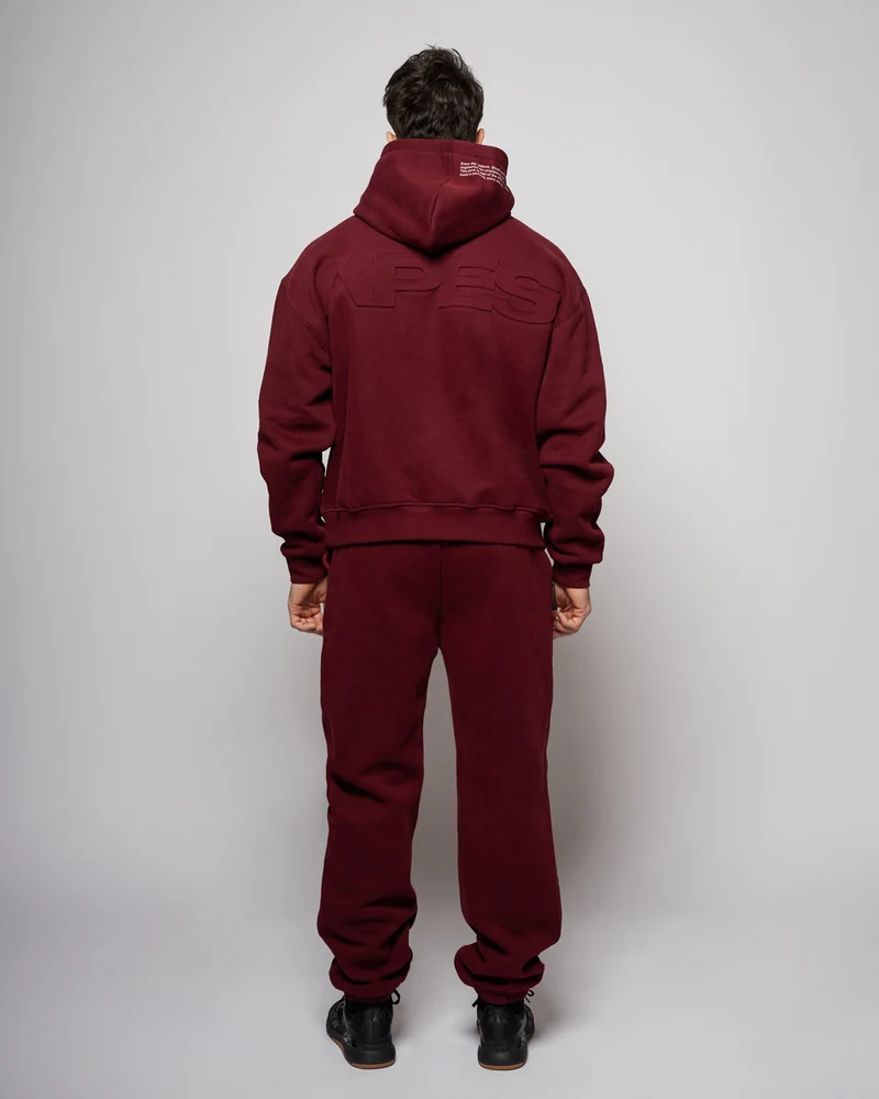 Apes Essentials UNIT Boxy Hoodie - Red Velvet