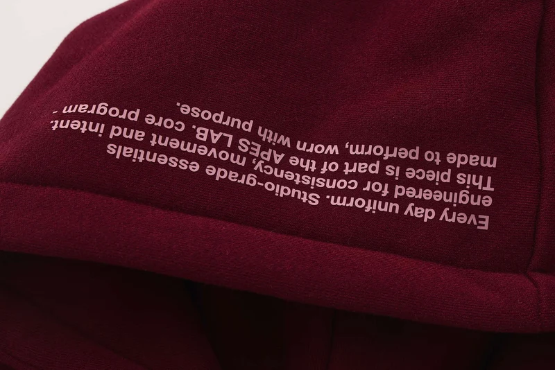 Apes Essentials UNIT Boxy Hoodie - Red Velvet