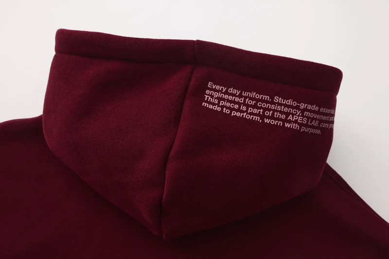 Apes Essentials UNIT Boxy Hoodie - Red Velvet
