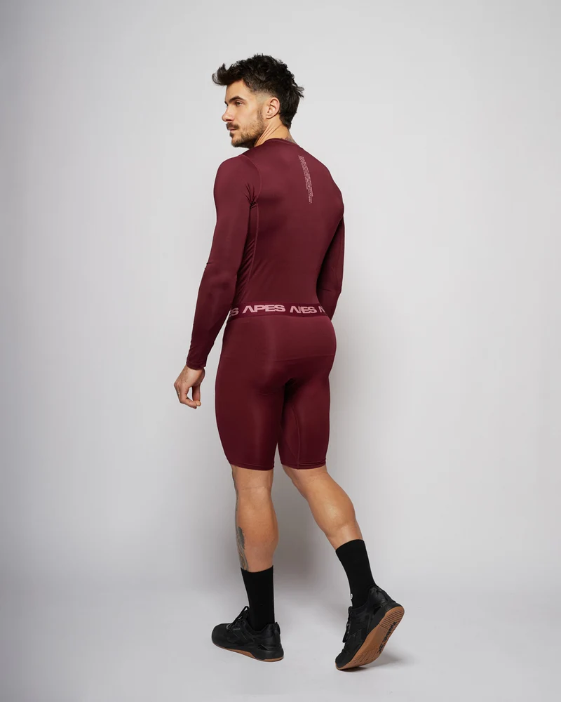Apes Essentials Skin Compression Shorts - Red Velvet