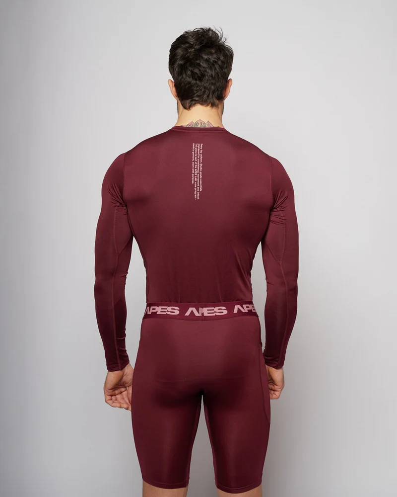 Apes Essentials Skin Compression Shorts - Red Velvet