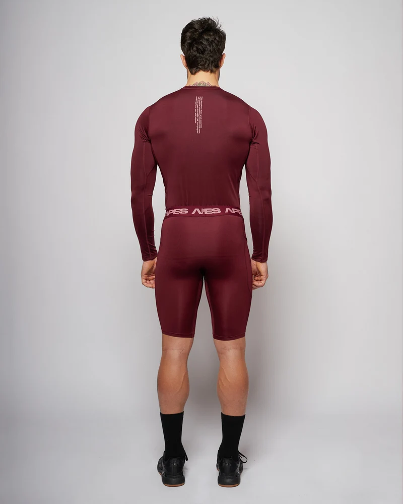 Apes Essentials Skin Compression Shorts - Red Velvet