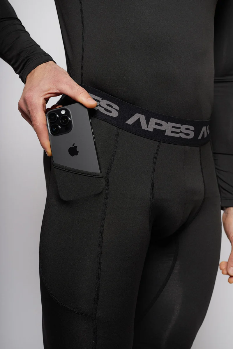 Apes Essentials Skin Compression Shorts - Solid Black