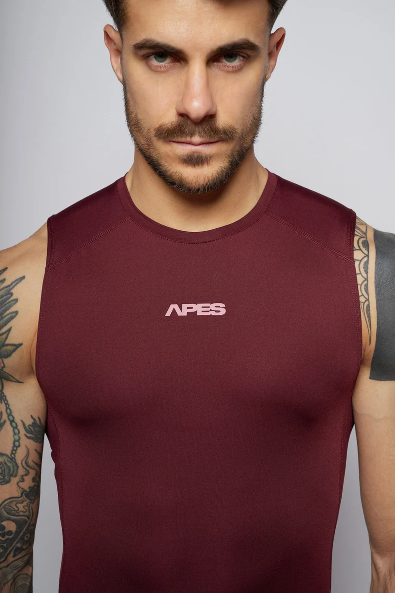 Apes Essentials Skin Compression TANK - Red Velvet