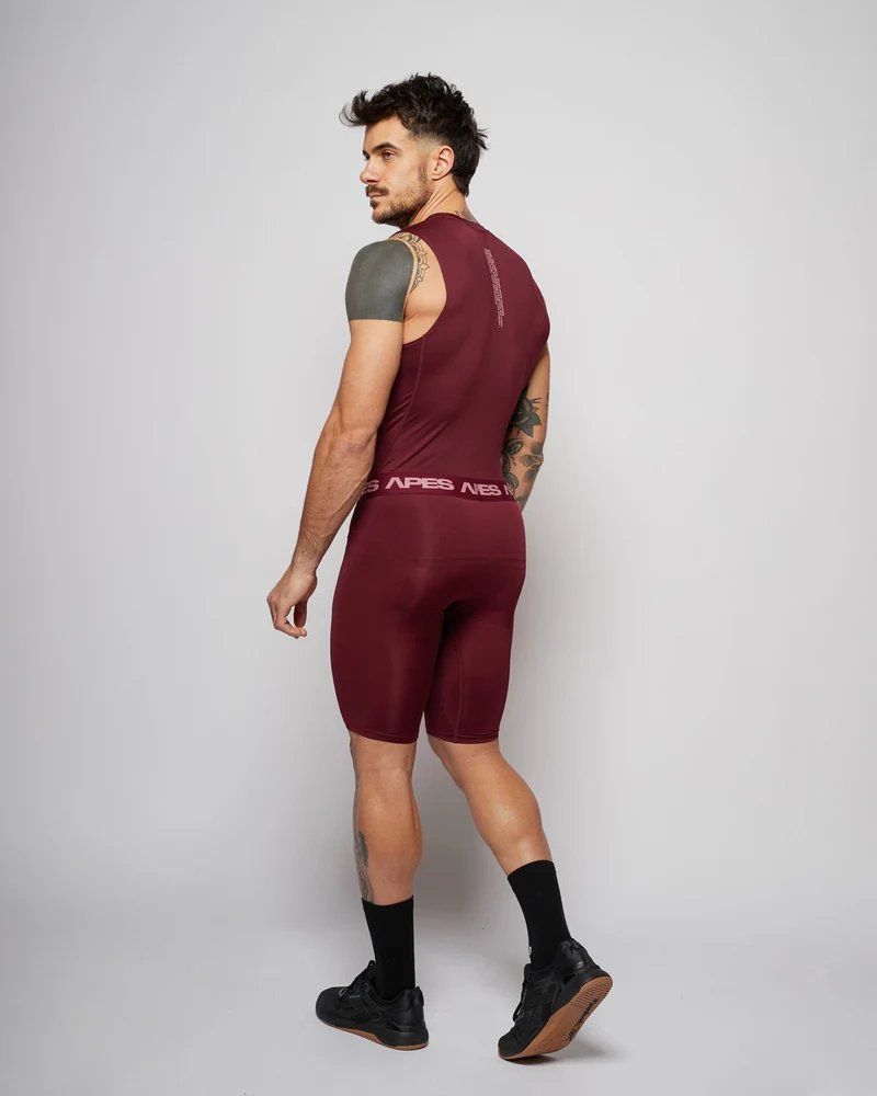 Apes Essentials Skin Compression TANK - Red Velvet