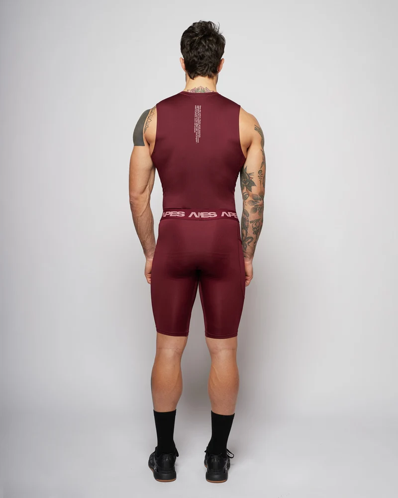 Apes Essentials Skin Compression TANK - Red Velvet