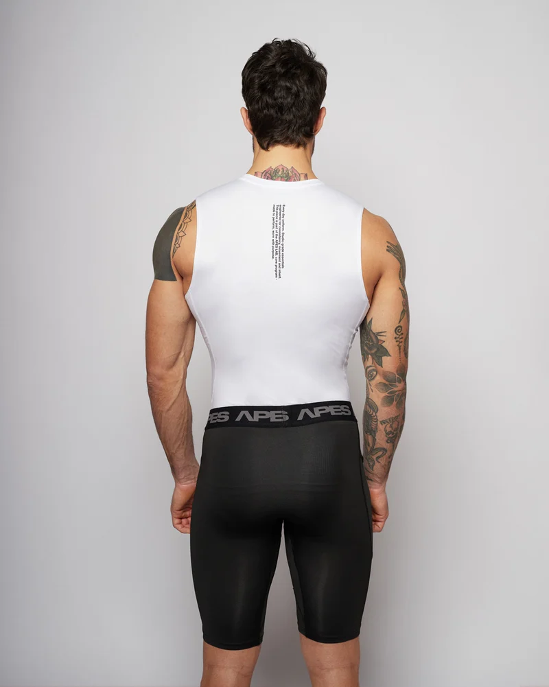Apes Essentials Skin Compression TANK - White