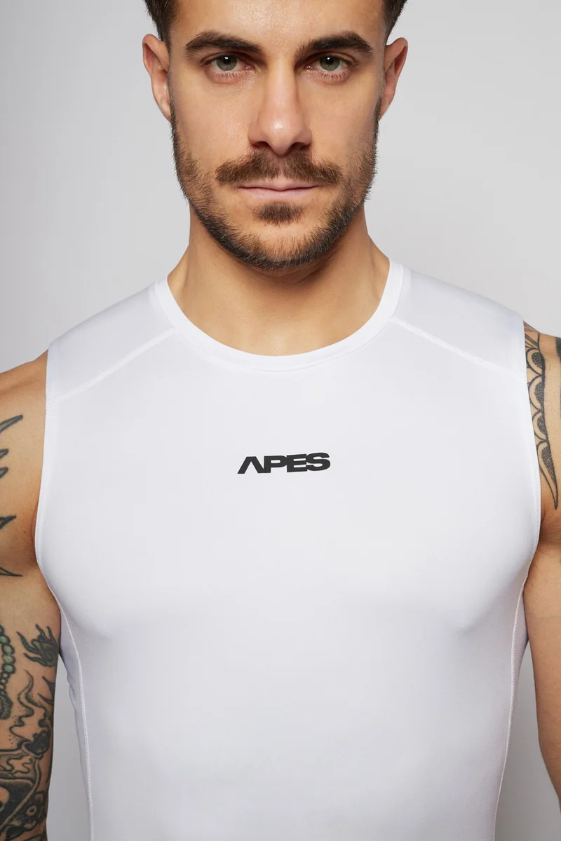 Apes Essentials Skin Compression TANK - White