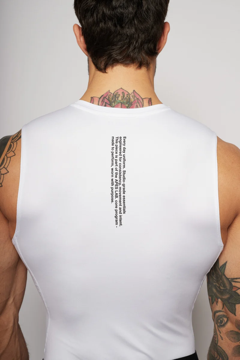 Apes Essentials Skin Compression TANK - White