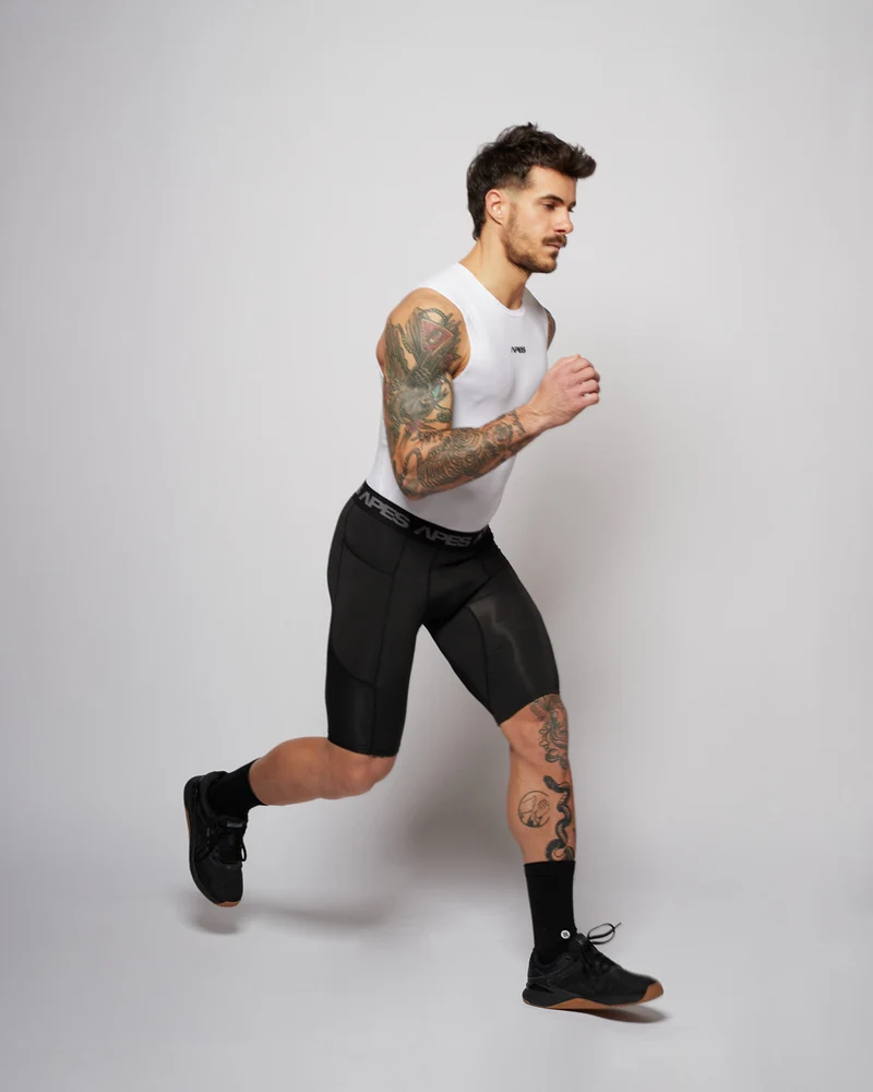 Apes Essentials Skin Compression TANK - White