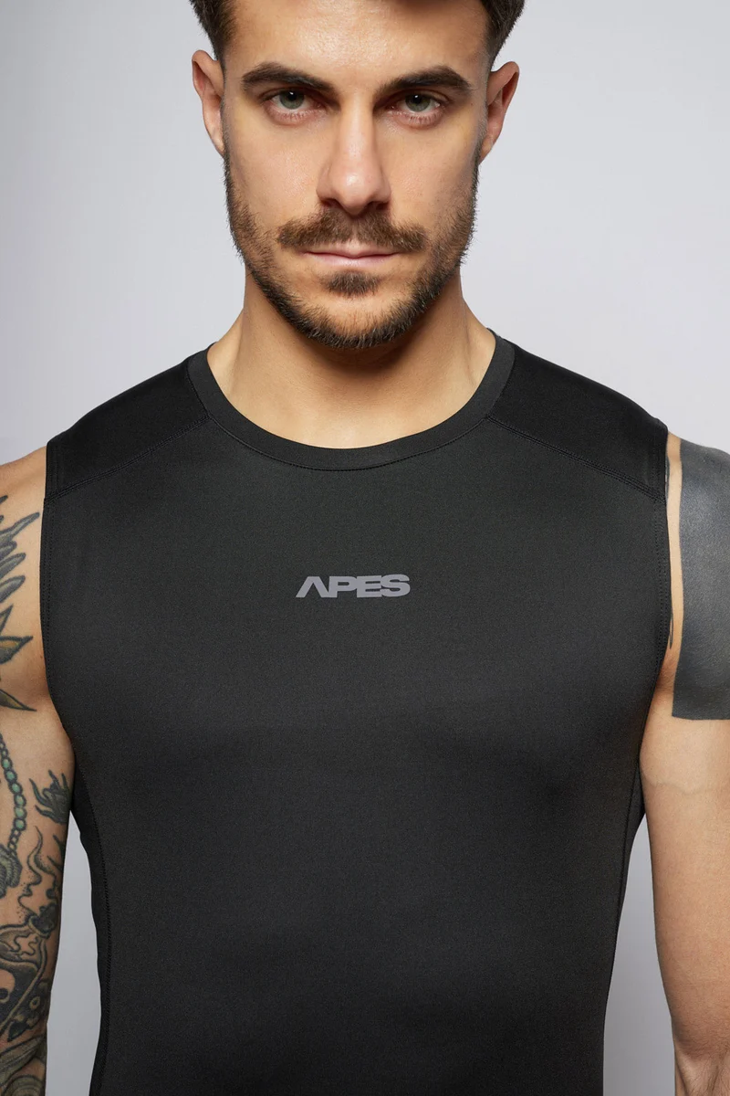 Apes Essentials Skin Compression TANK - Solid Black
