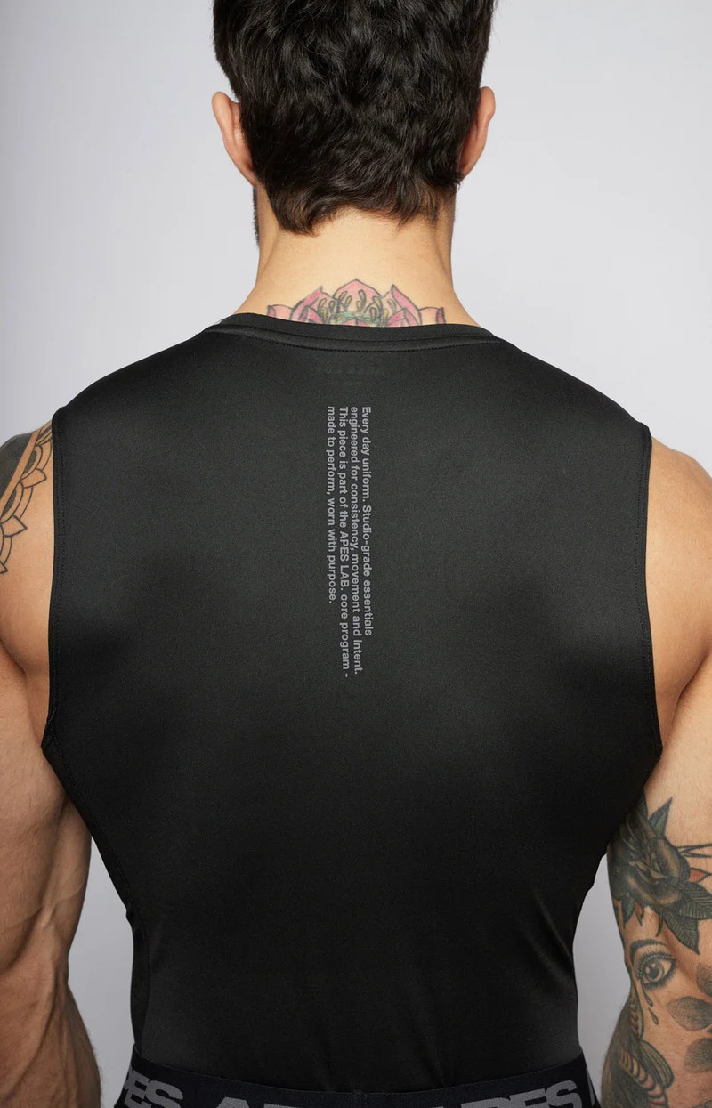 Apes Essentials Skin Compression TANK - Solid Black