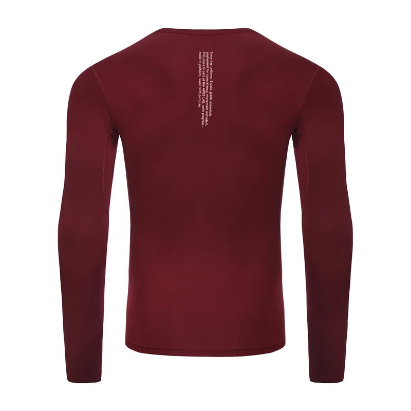 Apes Essentials Skin Compression Long Sleeves Tshirt - Red Velvet