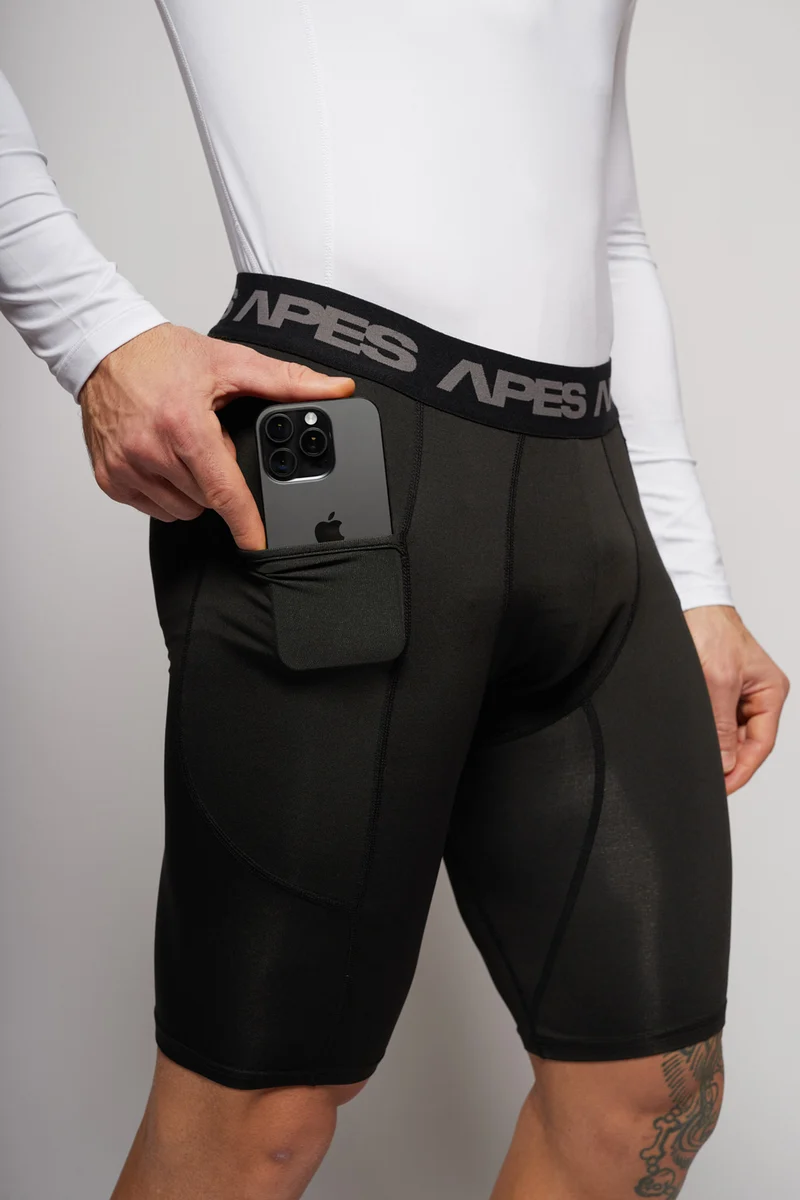 Apes Essentials Skin Compression Long Sleeves Tshirt - White