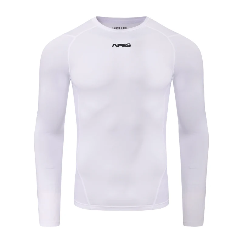 Apes Essentials Skin Compression Long Sleeves Tshirt - White