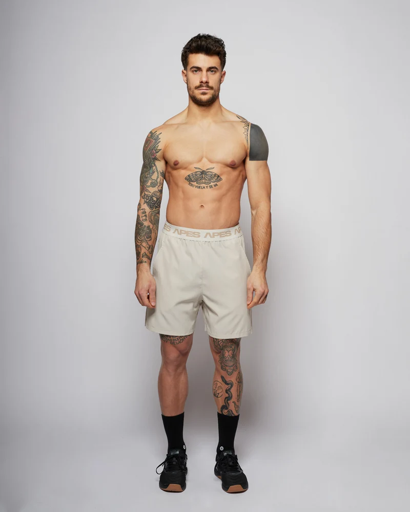 Apes Essentials Rep Training Shorts - Bone White