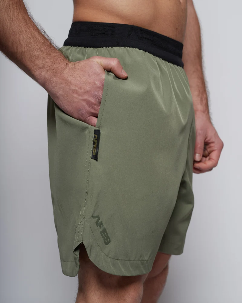 Apes Essentials Flex Training Shorts - Matte Green