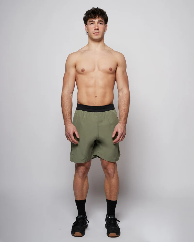 Apes Essentials Flex Training Shorts - Matte Green