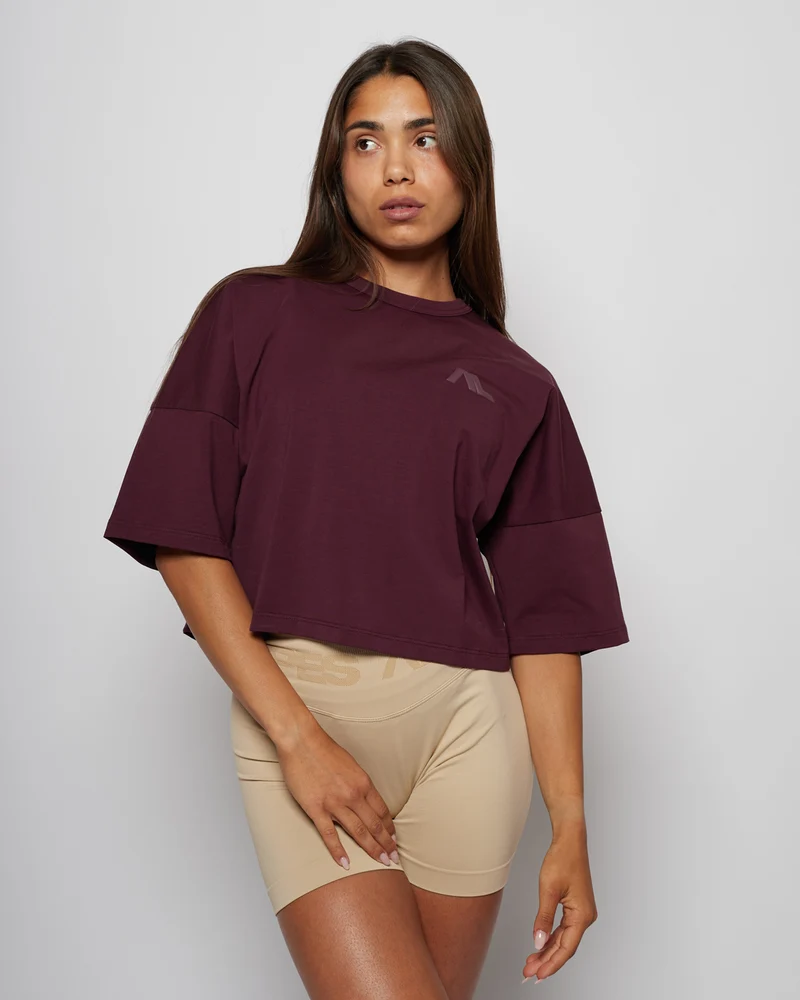 Apes Essentials Bold Crop Tshirt - Night Bloom