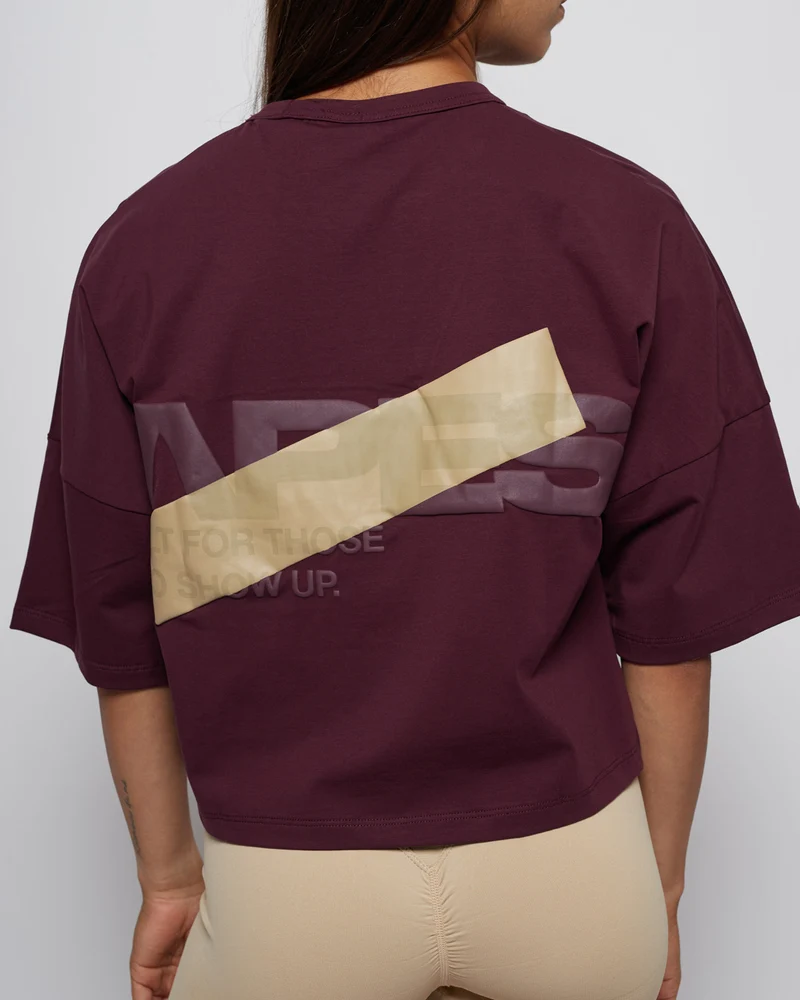 Apes Essentials Bold Crop Tshirt - Night Bloom