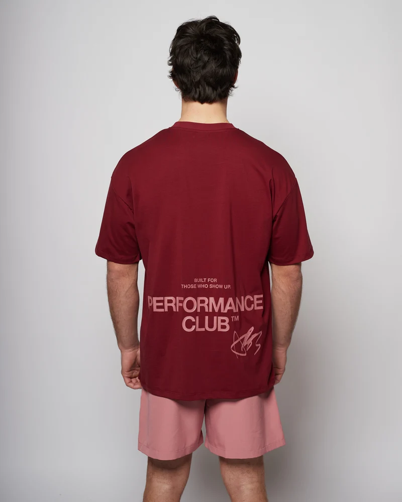 Apes Essentials Club Drop Tshirt - Red Velvet