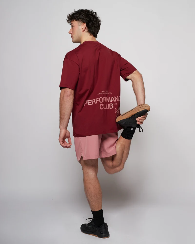 Apes Essentials Club Drop Tshirt - Red Velvet
