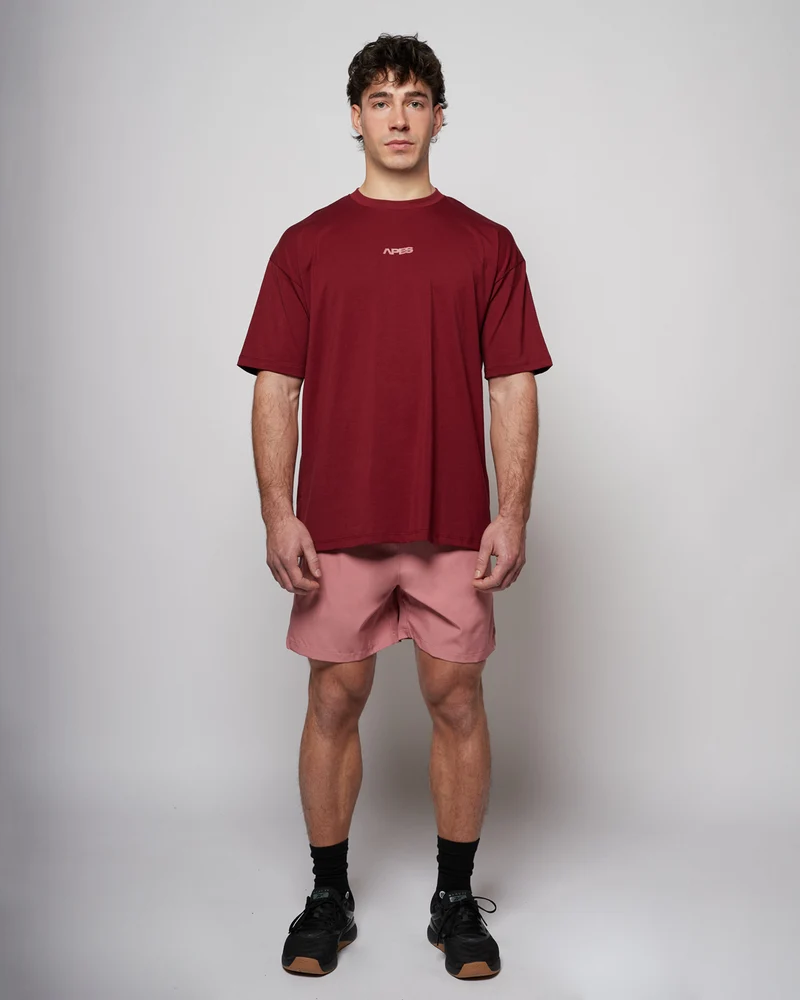 Apes Essentials Club Drop Tshirt - Red Velvet