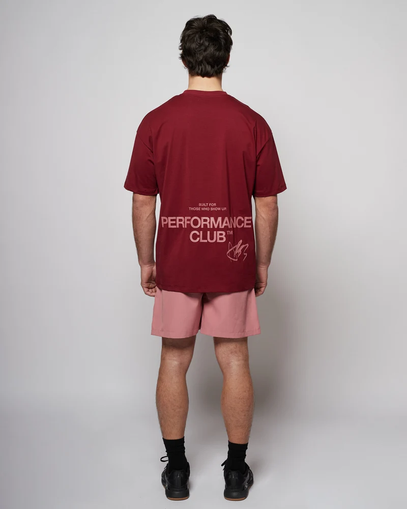 Apes Essentials Club Drop Tshirt - Red Velvet
