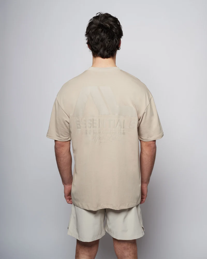 Apes Essentials Core Drop Tshirt - Taupe