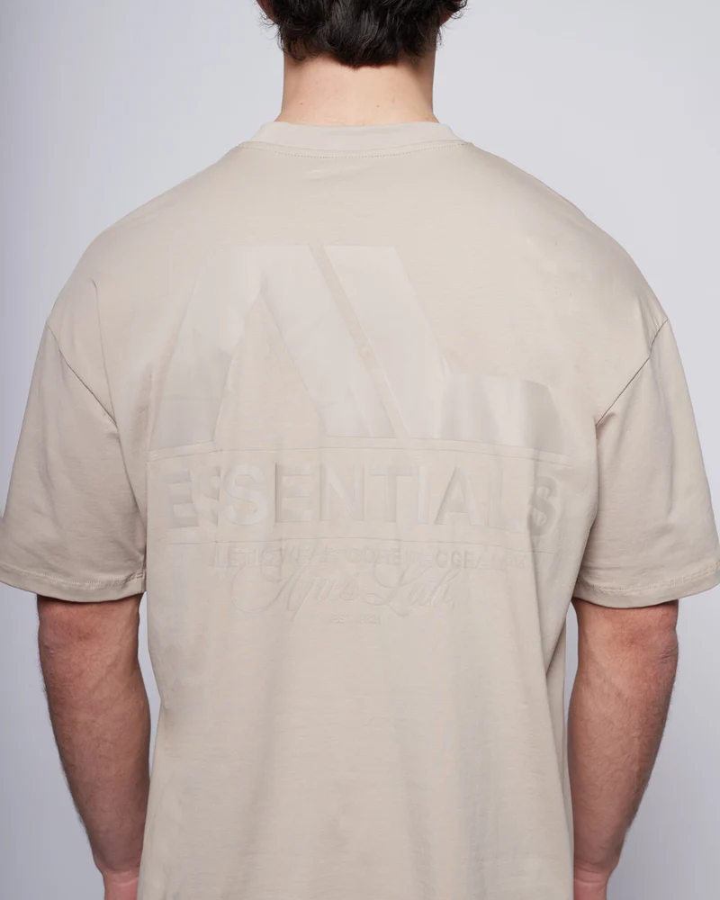 Apes Essentials Core Drop Tshirt - Taupe